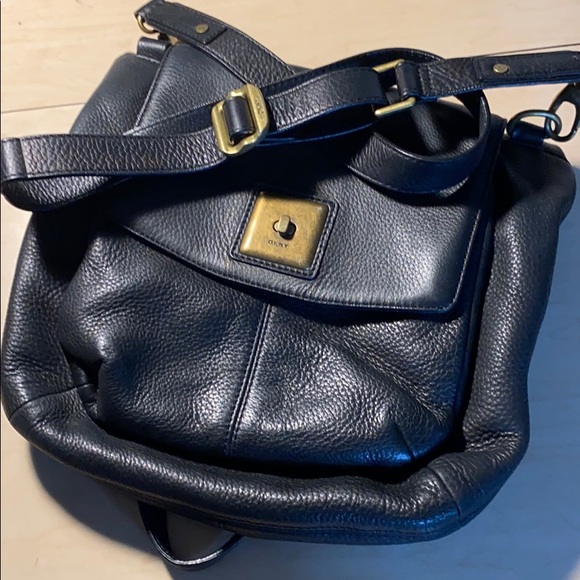 dkny black satchel bag